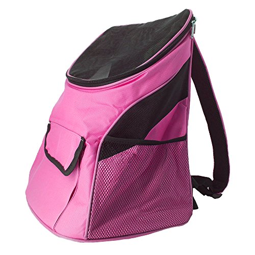 GAXmi Pet Carrier Backpack for Cats Small Dogs Portable Travel Bag Airline Approved Breathable Mesh Hands-free Adjustable Pet Holder Bag Lightweight Collapsible for Traveling Hiking Cycling