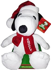 Peanuts Musical 12 Snoopy Christmas Plush - Plays Lucy and Linus Song