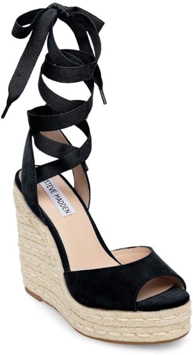 steve madden tie up wedges