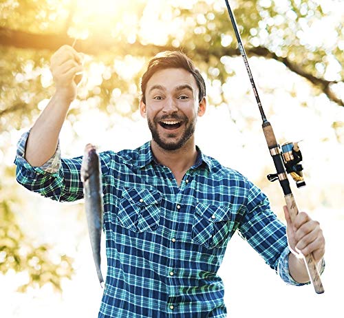 FT-SHOP Angelhaken Kohlenstoffstahl Frisches Wasser Salzwasser Fisch Haken Kit mit Plastikbox 200 Stück 10 Größen – Bild 5