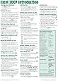 Microsoft Excel 2007 Introduction Quick Reference Guide (Cheat Sheet of Instructions, Tips & Shortcuts - Laminated Card)