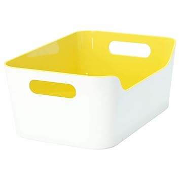 Ikea Box Light Yellow 24x17 Cm 9 X6 Amazon In Home Kitchen