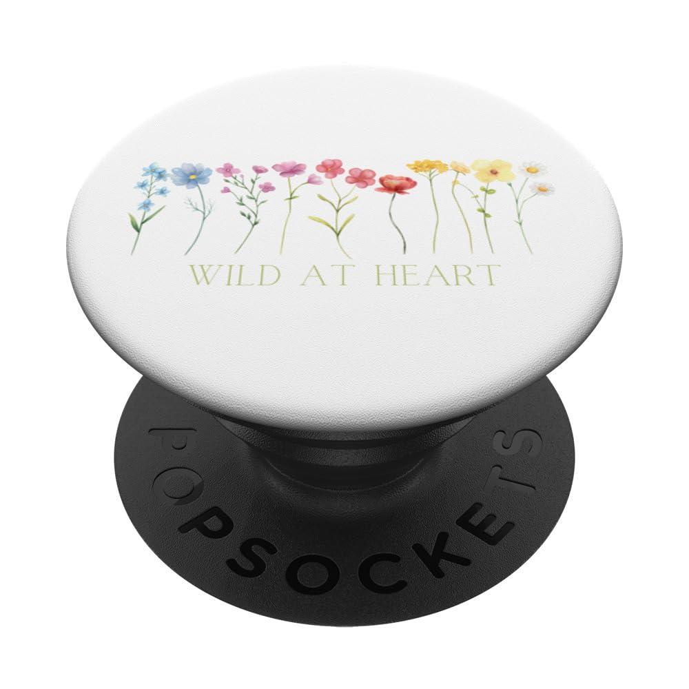 Wild At Heart Wildflower Design PopSockets Swappable PopGrip