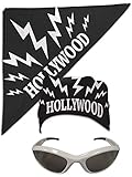Hollywood Hulk Hogan nWo Bandana White Sunglasses Costume