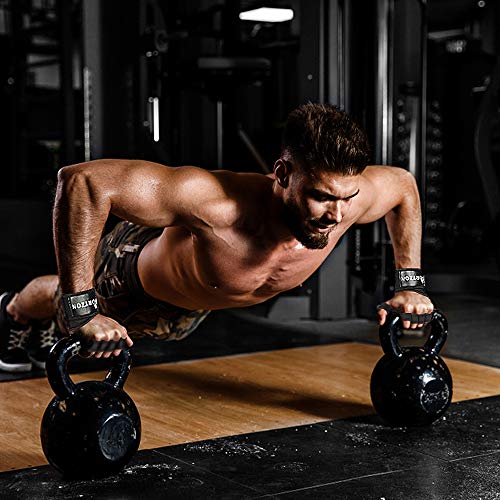 Portzon Weight Lifting Gloves, Workout Gloves for Men & Women, Anti-Slip Gym Gloves with Wrist Strap, for Lifting Cross Training Rowing Pull Ups Fitness - Thumbnail 6