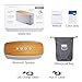 COMISO 30W Bluetooth Speakers with Super Bass, Bamboo Wood Home Speaker with Subwoofer - (Grey)