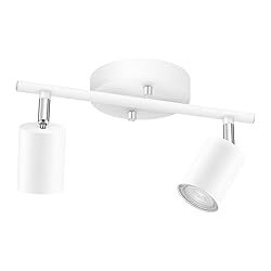 Track Lighting Ceiling, White 2 Lights Track