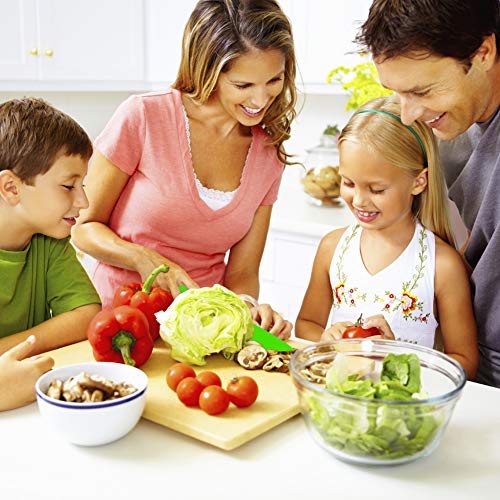 Lettuce Knife, Tomato Knife Serrated Paring BPA Plastic Cutter No Hurt Fingers (1 Set)
