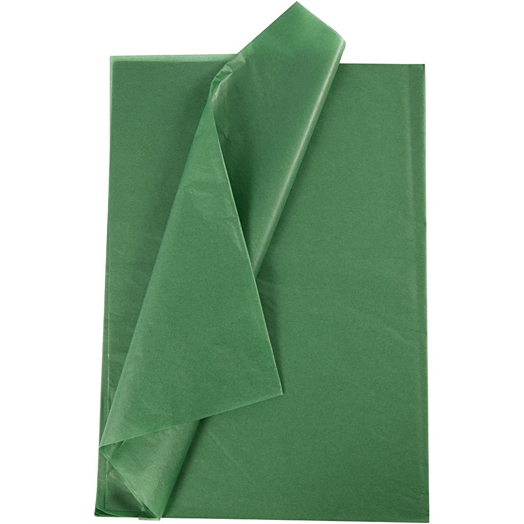Creativ 100263 Tissue Paper, Sheet 50x70 cm, 14 cm, Green, 25sheets