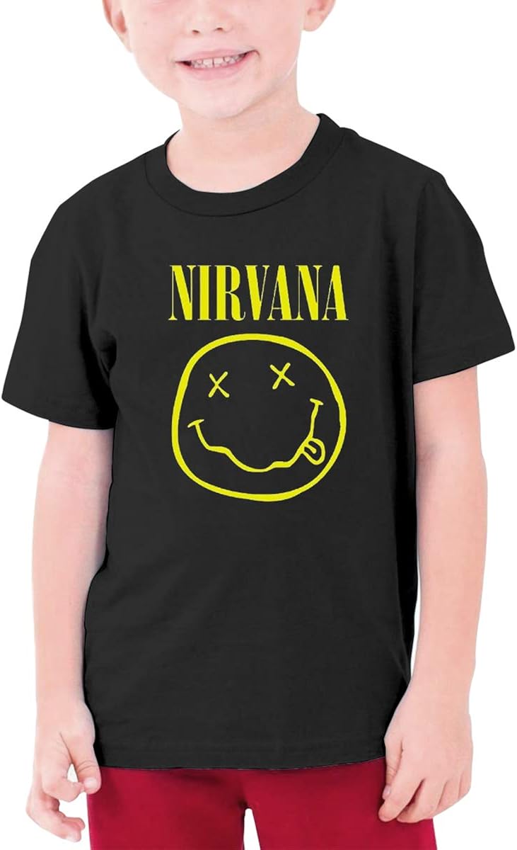 Amazon Com Teens Round Neck T Shirt Nirvana Smiley Oversized Classic Print Casual Black Clothing Amazon Com Teens Round Neck T Shirt Nirvana Smiley Oversized Classic Print Casual Black Clothing