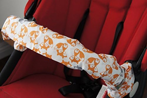 Lollibar Stroller Safety Handlebar Cover in Pattern "The Fox Says Lollibar"