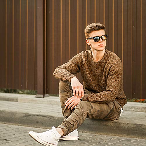 Gioventù Polarized Sunglasses Classic Wayfarer Sunglasses for Men and Women