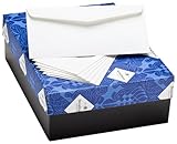 Strathmore Writing Envelopes, #10 Commercial Flap Writing 25% Cotton Wove Finish 24 lb., 4-1/8 x 9-1/2 Inch, 500 Envelopes/Box – Sold as 1 Box, Natural White (M27565), Office Central