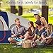 TOMOUNT 8-Person Tent - Easy & Quick Setup Camping Tent, Professional Waterproof & Windproof Fabric, Double Layer, 5 Large Mesh for Ventilation, Lightweight & Portable with Carry Bag, Blue