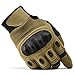 TACVASEN Men's Tactical Shooting Rubber Hard Knuckle Full Finger Combat Motorcycle Gloves