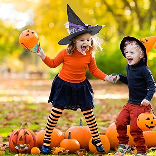 AMOR PRESENT Wicked Witch Costume, 17PCS Halloween Witch Costume Accessories for Kids Adults Witch Nose for Costume Halloween Party Favors Cosplay Party Novelty Costume