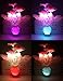 Warmstor 4 Pack Plug in Mushroom Night Light, Rose Clove Flowers Mushrooms Colors Changing Nightlight Feeding Bedside Lamp for Nursery Bedroom Bathroom and More