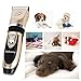 Behomy Pet Grooming Clipper Kit, Low Noise Rechargeable Cordless Electric Pet Dogs and Cats Clippers Grooming Set with 4 Guide Combs, Dogs and Cats Hair Trimmer (Gold+Black)