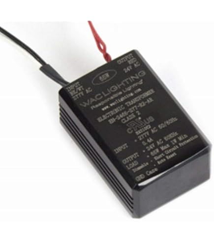 WAC Lighting EN-2460-R2 Electronic Class 2 Transformer | 120V Input To 24V Output, 60 Watt, Dimmable, Black
