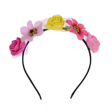 Prero Multi Color Sunflowers Design Stylish Hairband Kids Party