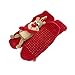Christmas Winter Indoor Floor Socks 3d Cartoon Animal Non-Skid Household Thick Knit Socks for Women (Red Deer)