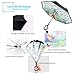 ZOMAKE Inverted Umbrella, Double Layer Reverse Umbrella Large Upside Down Umbrella with UV Protection, Windproof Inside Out Umbrella for Women with C-Shaped Handle