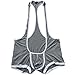 YiZYiF Men's Sexy Lingerie Bodysuit Boxer Briefs Suspenders Singlet Underwear Gray Medium