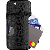 VELVET CAVIAR Compatible with iPhone 11 Pro Wallet Case for Women - Credit Card Holder Slot - Cute Slim & Protective Wallet Phone Cases [8ft. Drop Tested] - Black Leopard Print