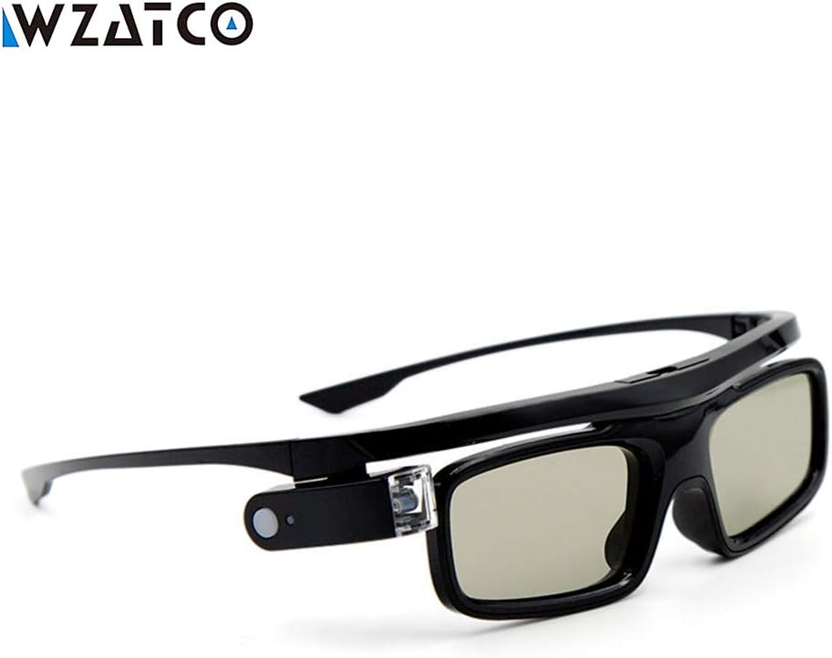 WZATCO GL1800 3D Active Shutter 3D DLP Glasses for DLP Link Projectors – Optoma, Acer, LG, BenQ, XGIMI, JMGO