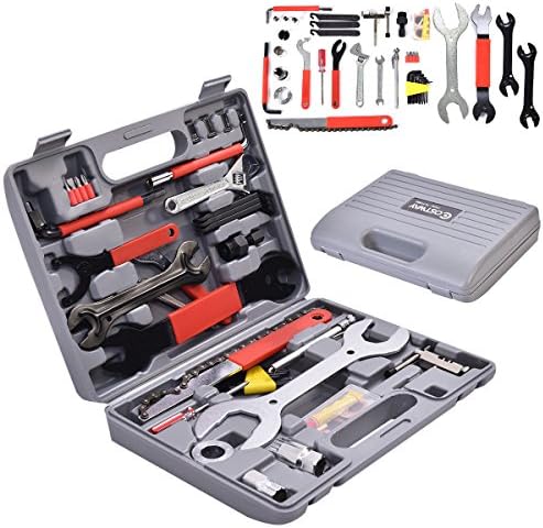 44 PC Multi-Function Bike Bicycle Home Mechanic Tool Repair Kit Set Box Cycling