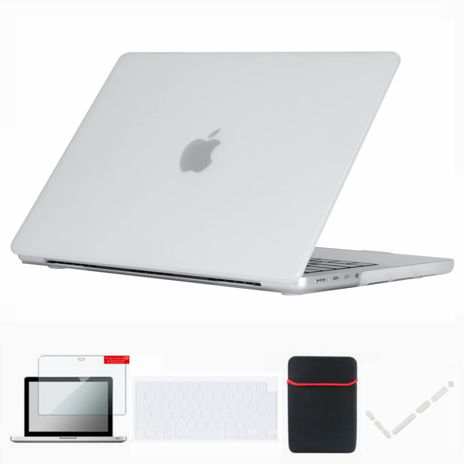 Se7enline Compatible with MacBook Pro 14 inch Case for 2021-2025 Mac Pro Model A2918 A2992 A3112 A3401 A2779 A3434 M5 M4 M3 M2 M1 & Sleeve &Keyboard Skin &Screen Protector &Dust Plug,Transparent