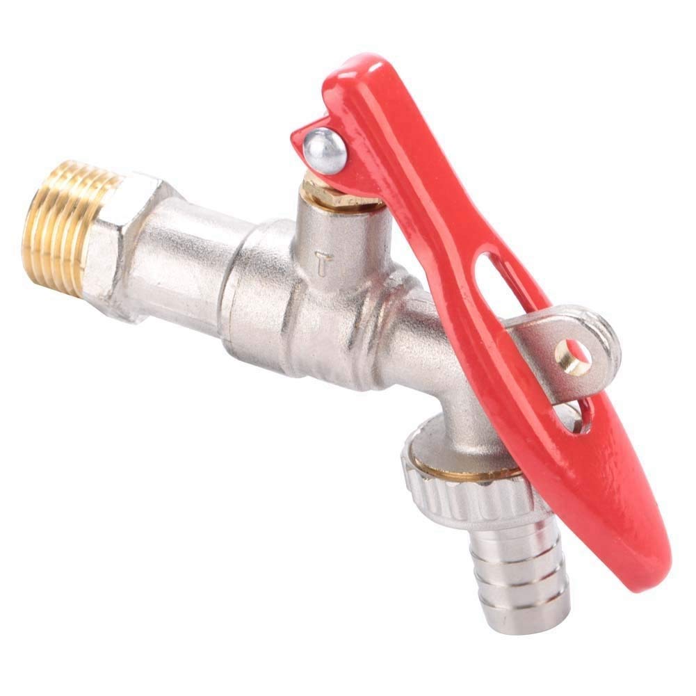 Outdoor Tap Brass 1/2" Thread Water Tap Lockable Faucet Home Outdoor Garden Tool