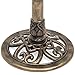 Best Choice Products Standing Pedestal Bird Feeder, Outdoor Décor for Garden, Patio, Backyard w/Gazebo Top, Bird, Antique Bronze