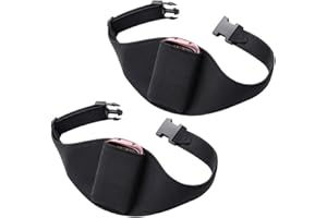 IRASPIN 2 Pack Mic Belt for Fitness Instructors,Vertical Microphone Transmitter Carrier Belt for Fitness Class,Public Speaking,Theatre,Pilates Teachers,Spin Yoga