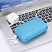 Zepthus Universal Carrying Travel Case Travel Electronics Organizer For USB Cable, Flash Drive, Headphone (Blue)