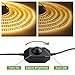Ustellar Dimmable 600 LED Light Strip Kit with Power Supply, SMD 2835 LEDs, Super Bright 16.4ft/5m 12V LED Ribbon, Non-Waterproof, 3000K Warm White Lighting Strips, LED Tape