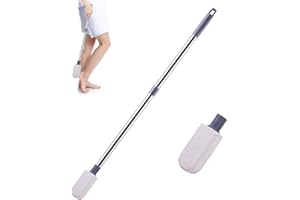 LAWFYMORI Pumice Stone for Feet, Foot Dead Skin Scrubber with 30" Long Handle Set, Feet File Callus Remover for Exfoliation, Foot Scrub Shower Pedicure Tools Foot Care Stone