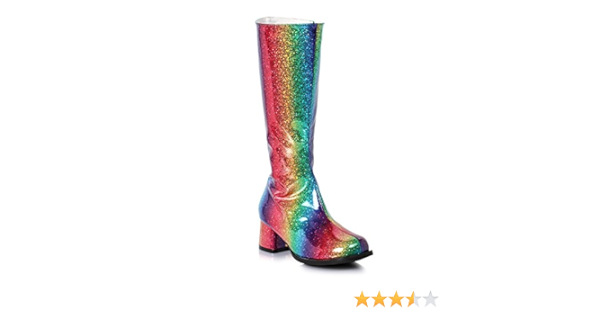 rainbow sparkle boots