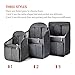 bag in bag Multi-functional Contrast Bag Shoulders Bag Rucksack Insert Backpack Organizer,Black
