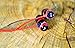 SoundMAGIC E10 Wired Earphones No Microphone HiFi Stereo Earbuds Noise Isolating in Ear Headphones Powerful Bass Tangle Free Cord Black Red