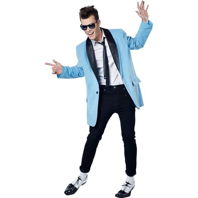 1950s Men's Costumes Greaser, Teen Idol, Bowler, Elvis, Nerd