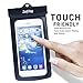 ZoiyTop Waterproof Phone Case Universal Dry Bag Waterproof Phone Bag Pouch for iphone 6 6S 5S Note 5 S7 (Black)