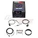 MaxTow Double Vision 2200 F Pyrometer Exhaust Gas Temperature EGT Gauge Kit - Includes Type K Probe - Black Gauge Face - Blue LED Dial - Analog & Digital Readouts - for Gas Trucks - 2-1/16