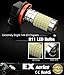 JDM ASTAR Bright White 144-EX Chipsets H16 LED Fog Light Bulbs with Projector