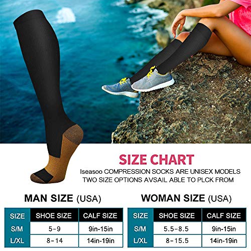 Copper Compression Socks For Men & Women CirculationBest For Medical