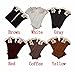 Ismell Ismell Women Lace Trim Boot Cuffs Toppers Leg Warmers Sock (Gray)