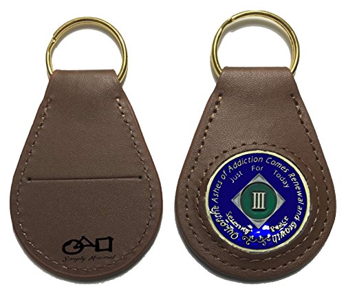 NA AA Recovery Token Coin Birthday Medallion Holder Custom Made KeyChain Sleeve Case