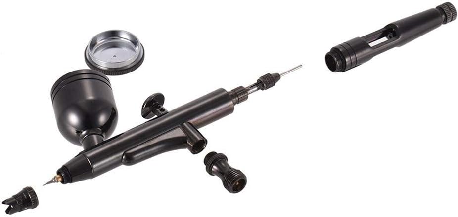 Edmend Professional Dual-Action Gravity Feed Airbrush Kit Set Stationery Supplies Airbrush Airbrush