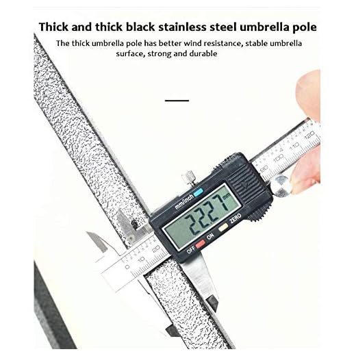 Ycrdtap Verstellbarer wasserdichter Sonnenschirm für den Außenbereich