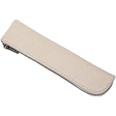 YONBEN Pencil Case Cute Thin and Slim Pencil Pouch Small Pen Case -Simple and Stylish Cotton Canvas Lightweight
